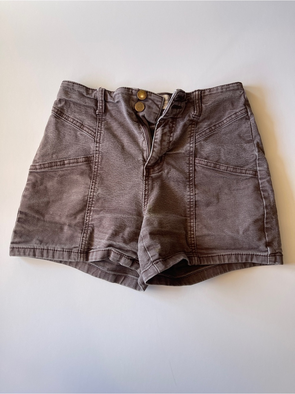 Universal Thread High-Waist Utility Shorts in Taupe